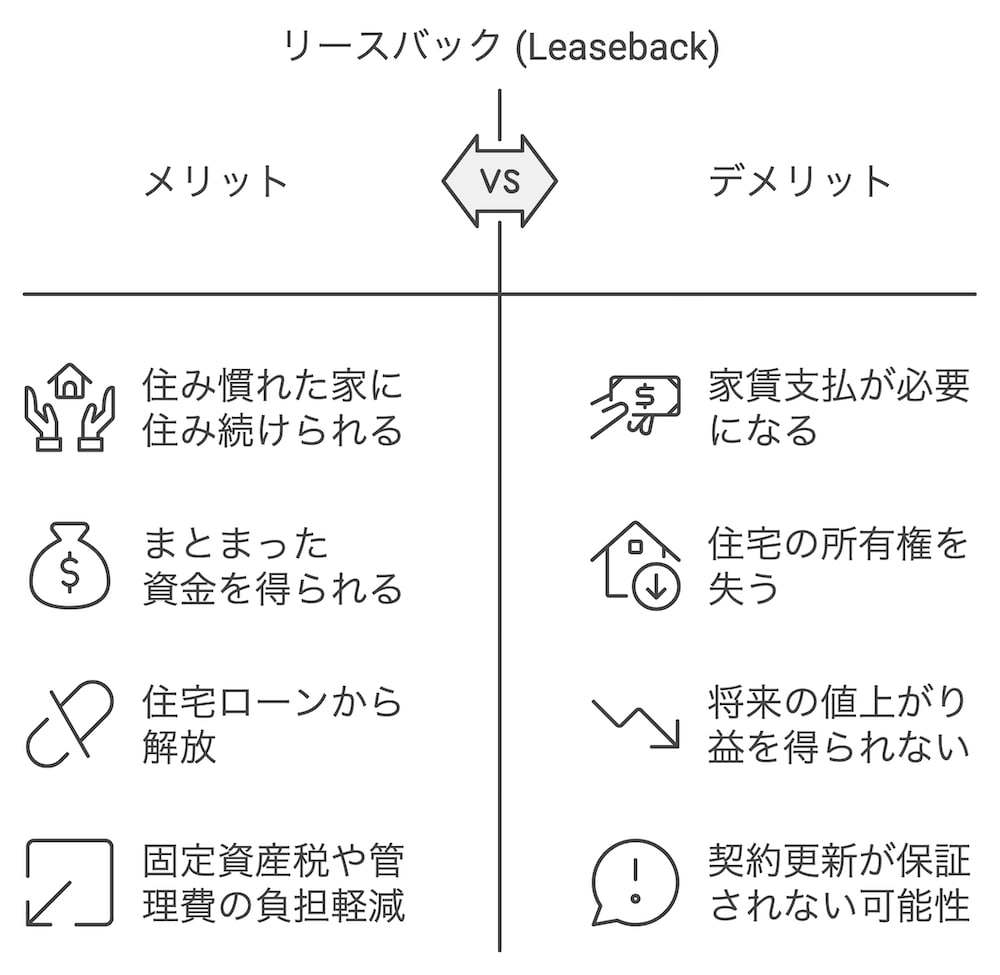 横浜任意売却｜リースバックのメリットとデメリット