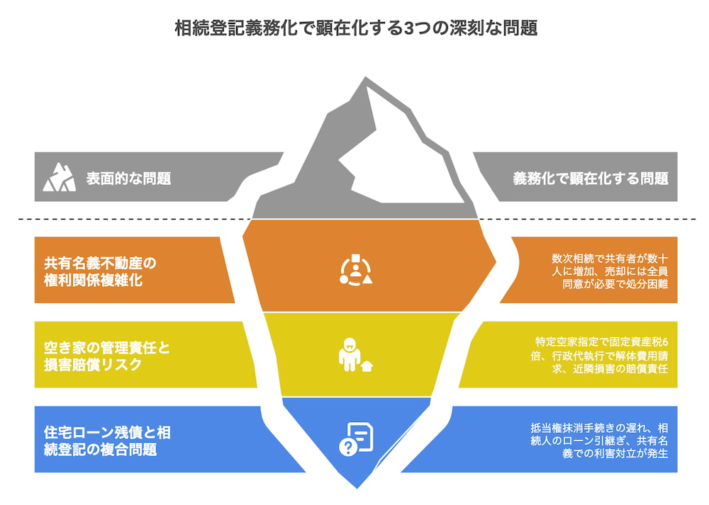 横浜任意売却｜相続登記義務化で顕在化する3つの深刻な問題